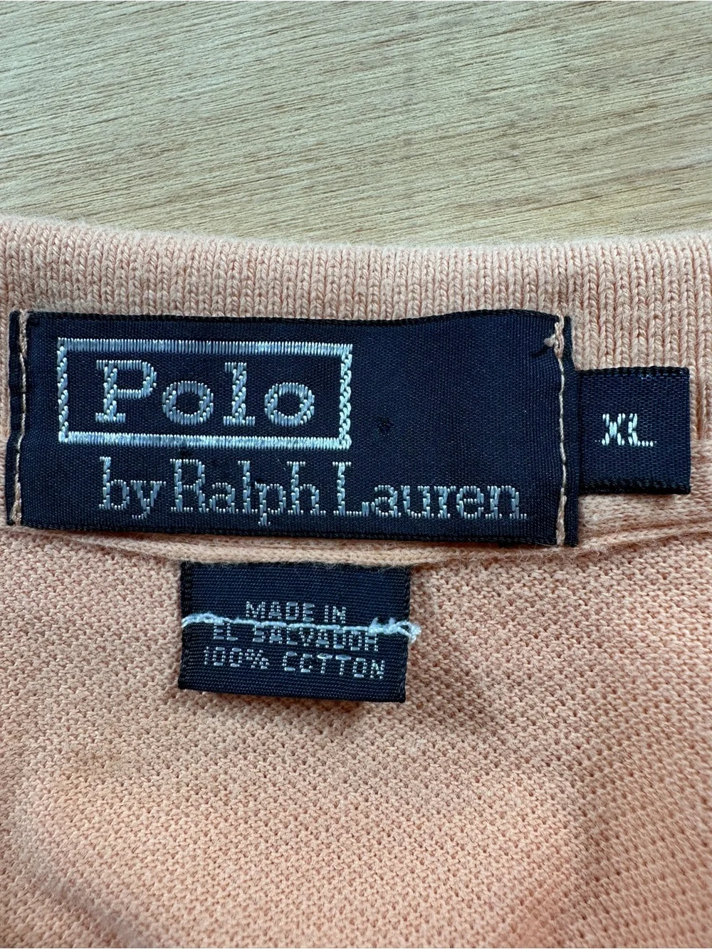 Polo by Ralph Lauren Peach Short-Sleeve Polo with Embroidered Pony